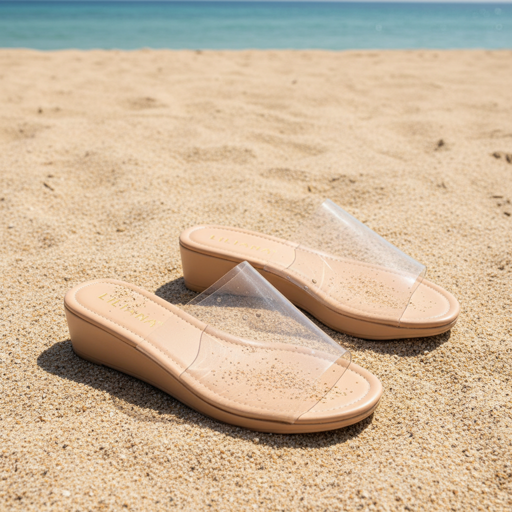 Budza-5 Clear Platform Sandals