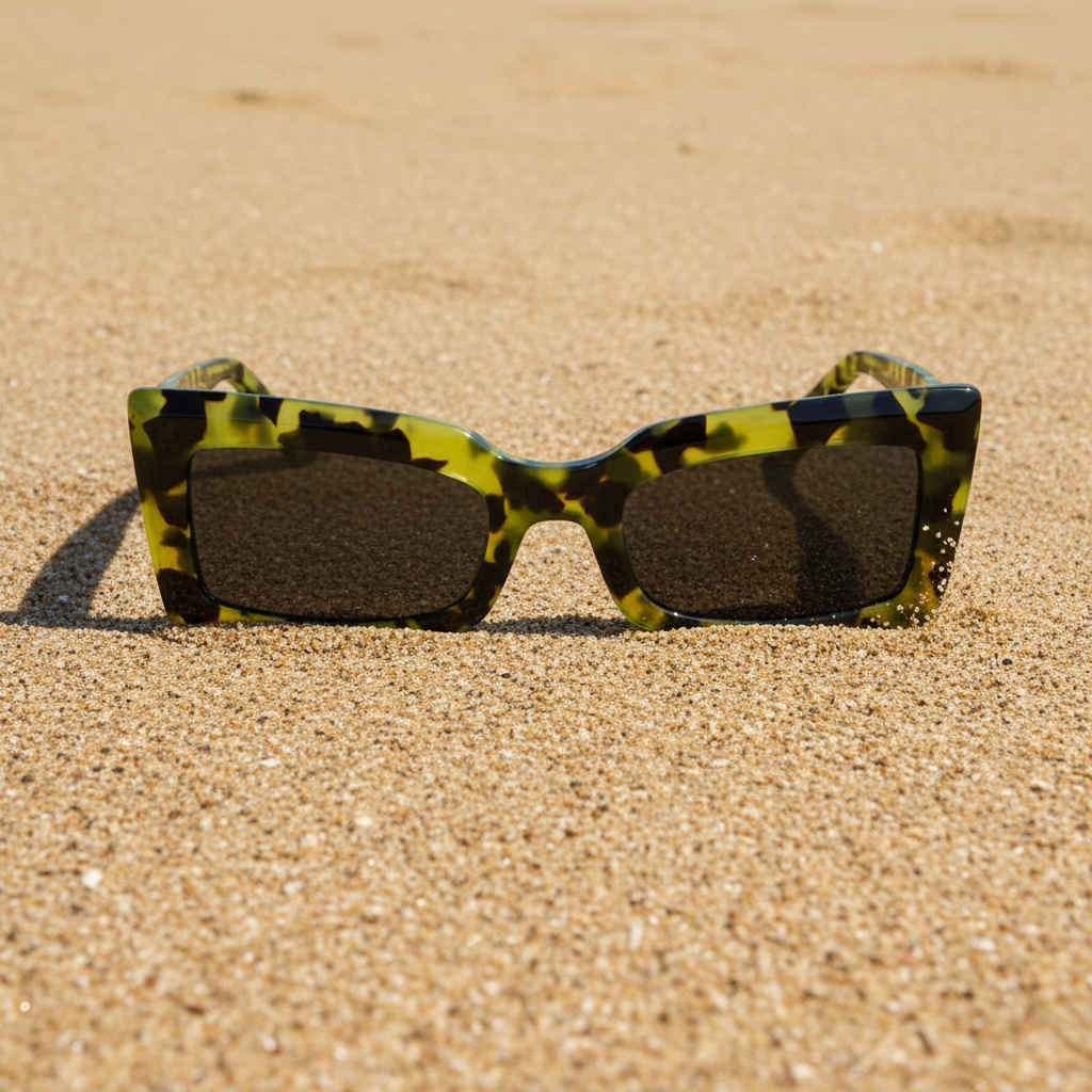 Elliot Polarized Sunglasses Green Tortoise