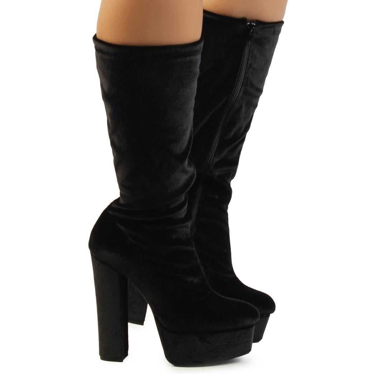 Dossy-04-Platform Heel Boot
