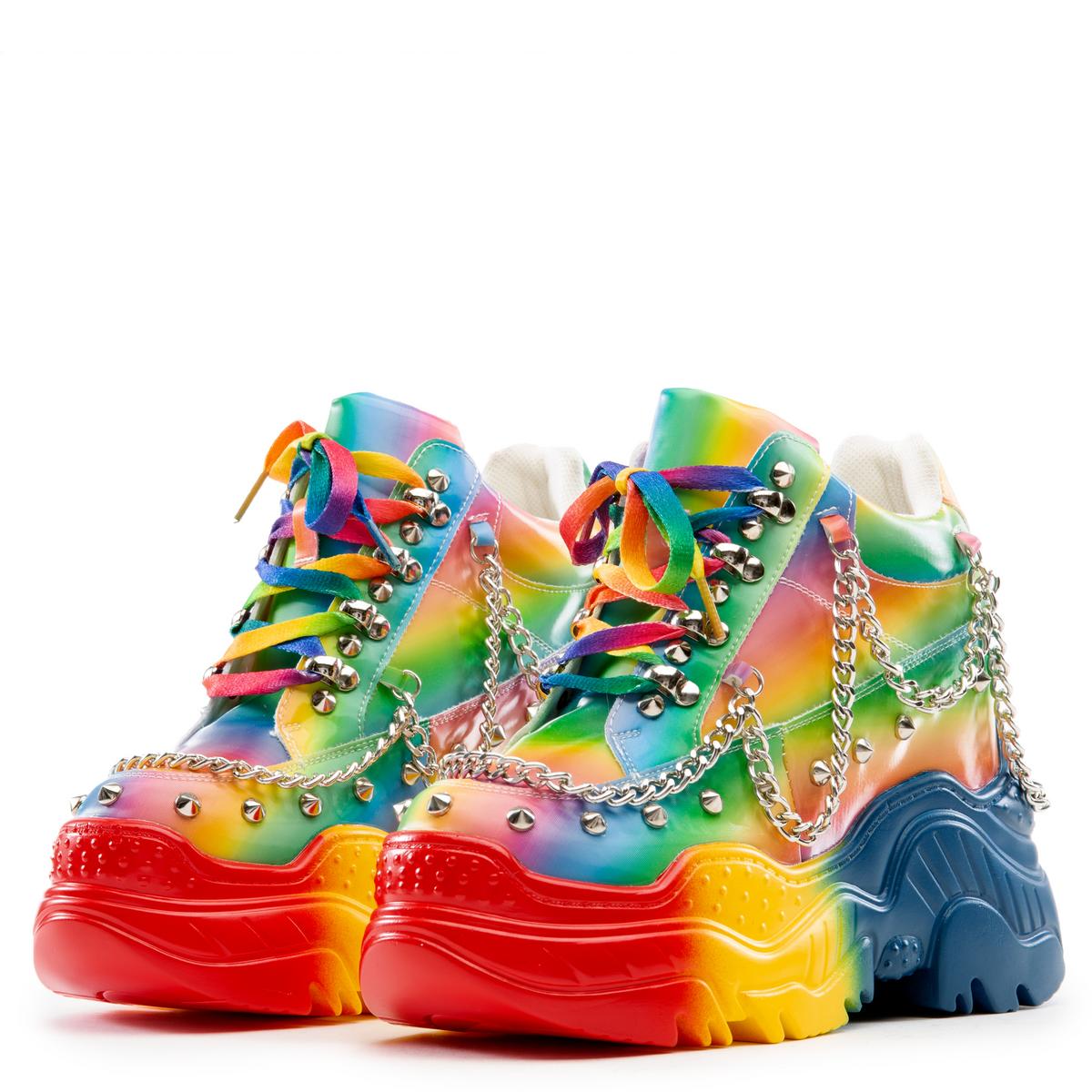 Space Candy Platform Sneakers with Studs