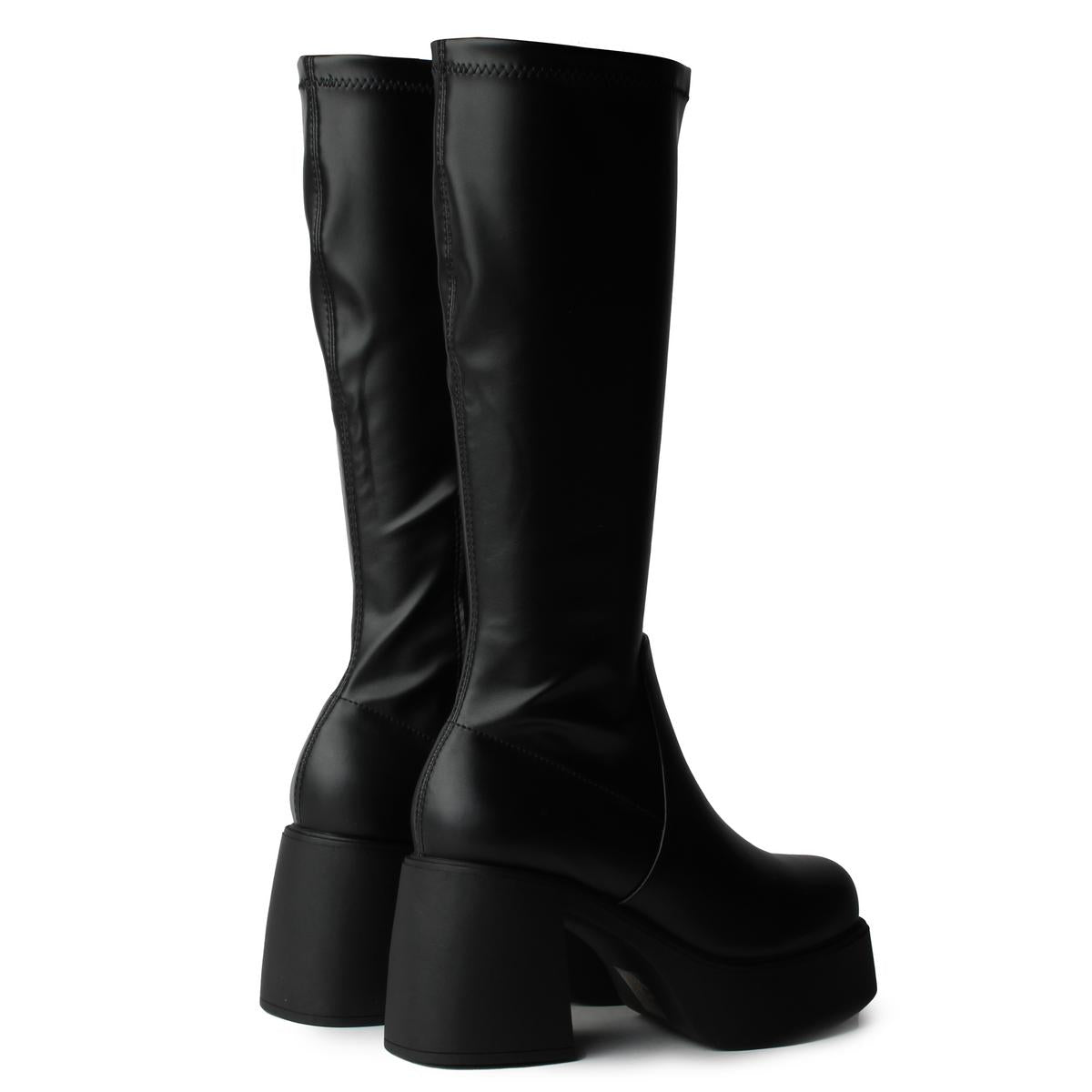 Jezzi-S Platform Heel High Boot