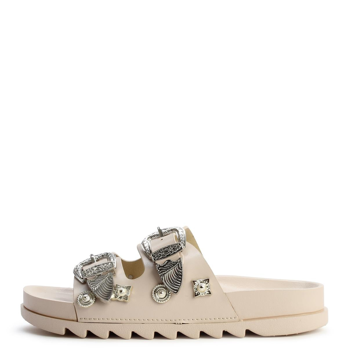 Aileen-20 Studded Buckle Slide