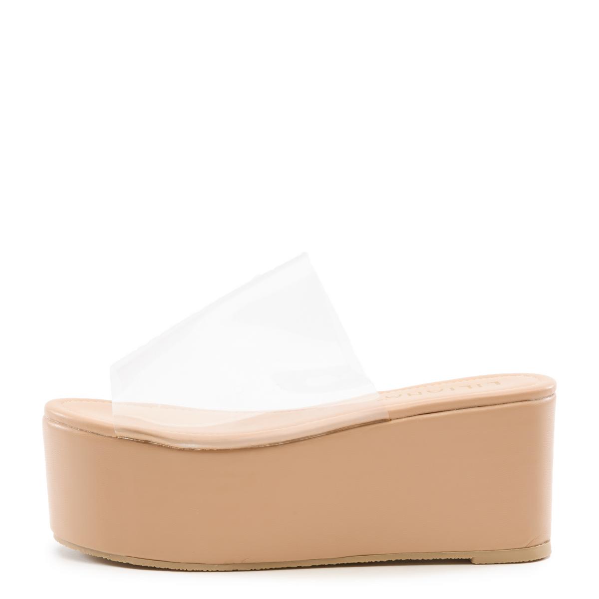 Budza-5 Clear Platform Sandals