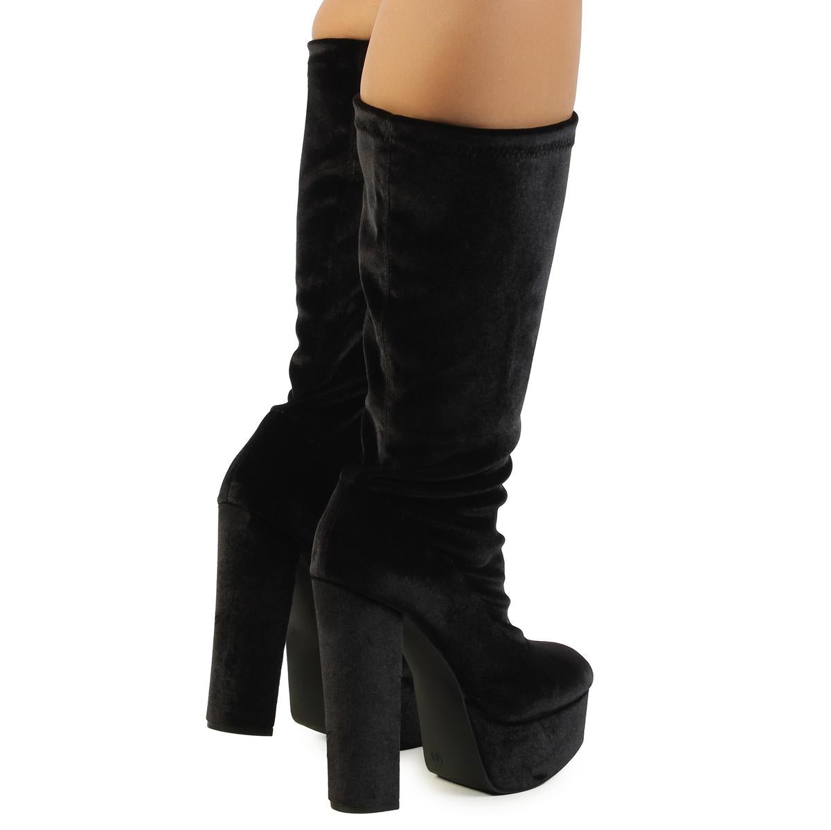 Dossy-04-Platform Heel Boot