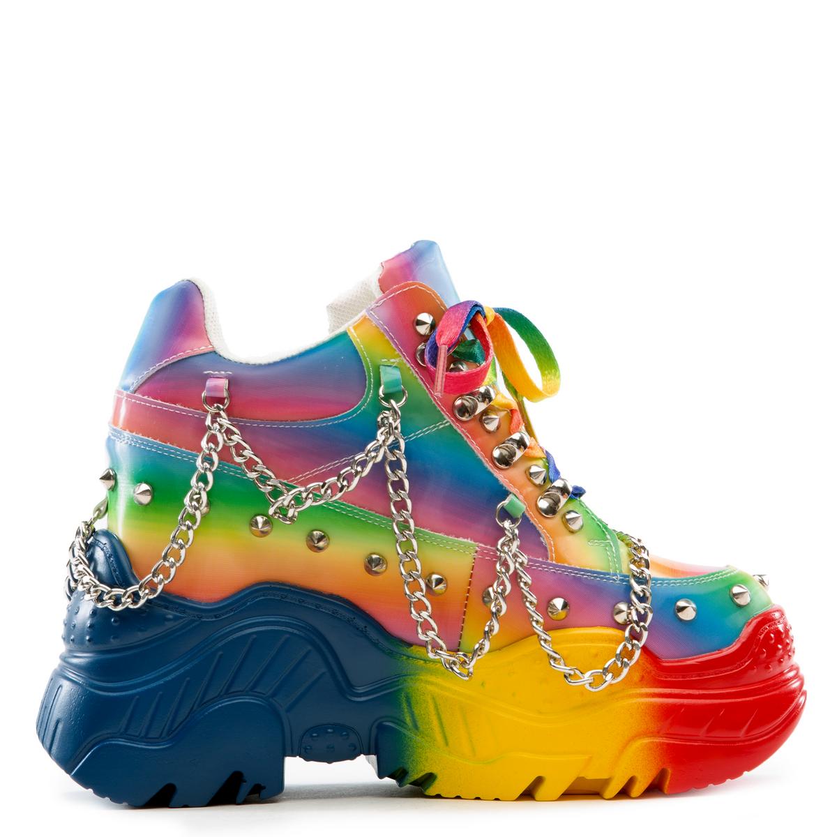 Space Candy Platform Sneakers with Studs