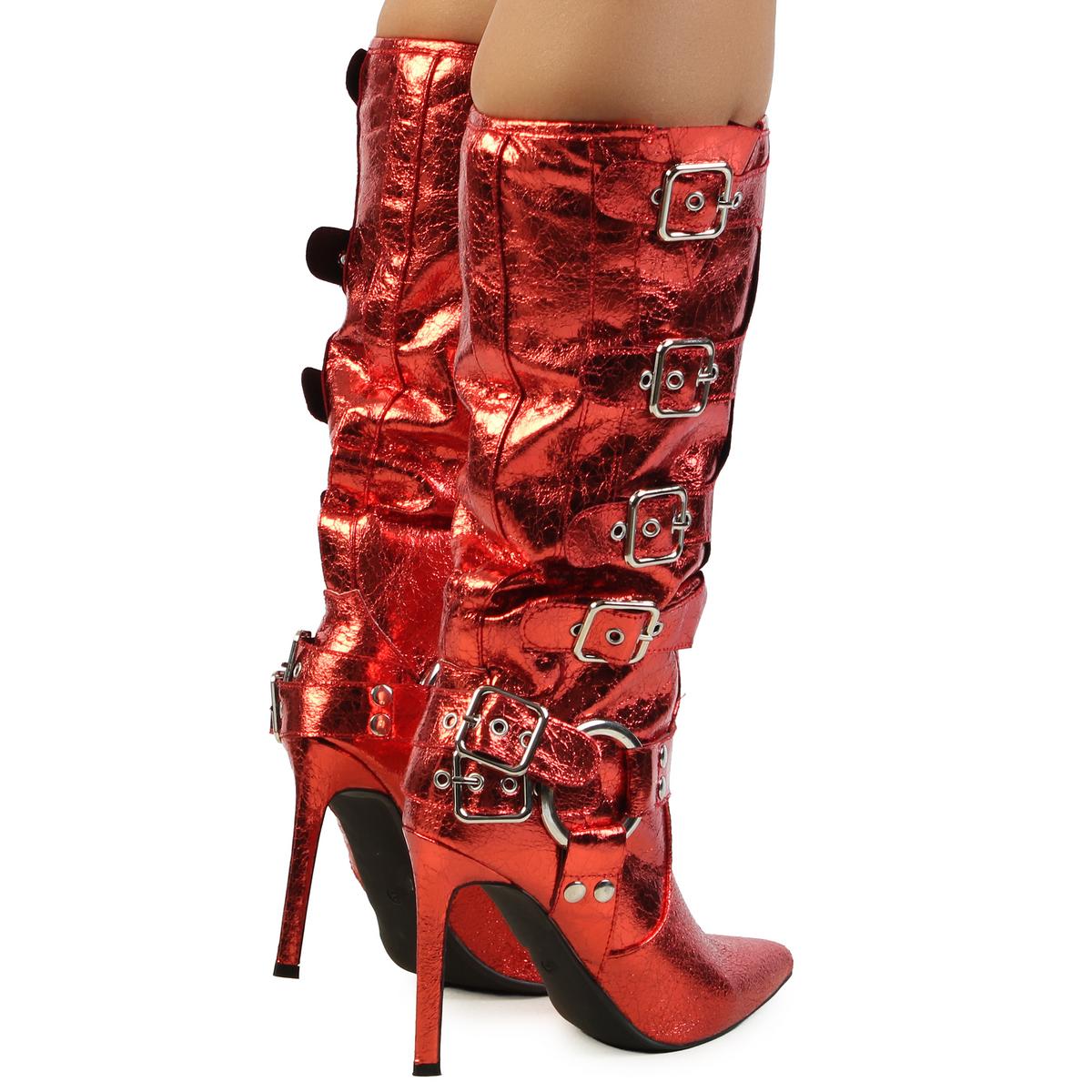 Shaya Buckle Stiletto Boot