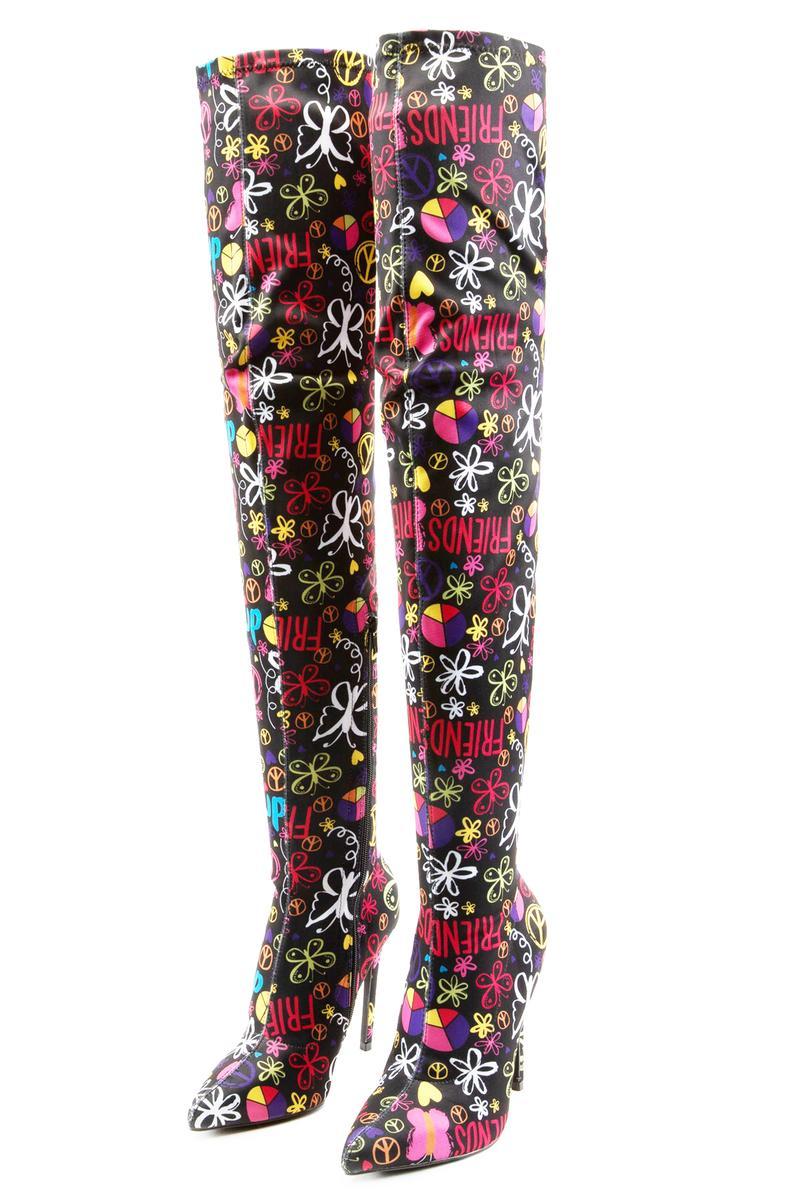 Gisele-7B Thigh High Heel Boot