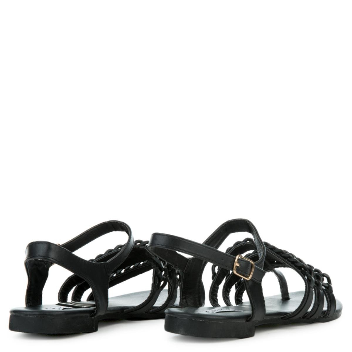 Cape Robbin Cash-4 Black Sandals Black