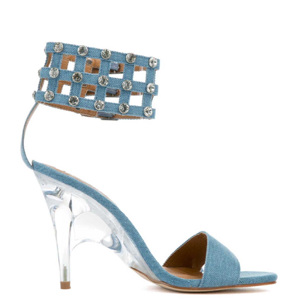 Cape Robbin London-6 High Heel Denim Blue