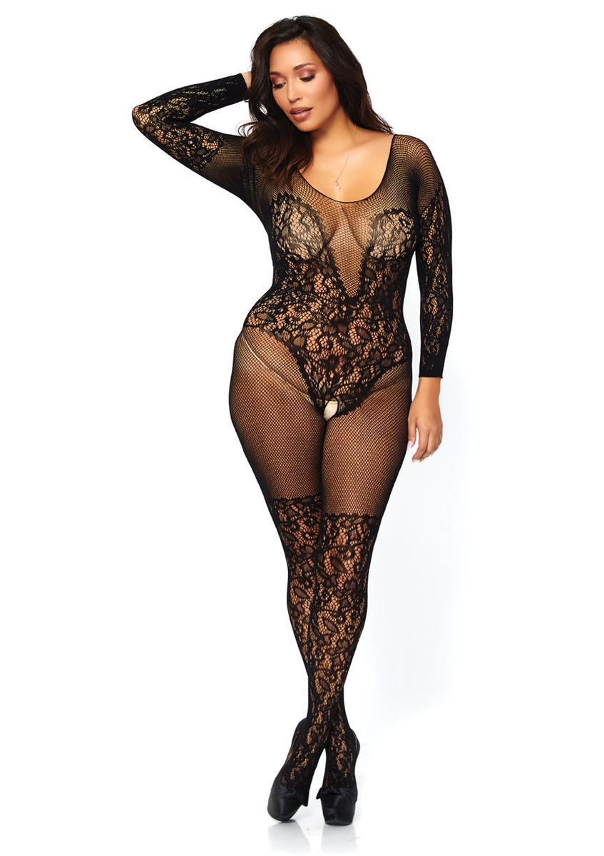 Women's Vine lace and Net Long Sleeved