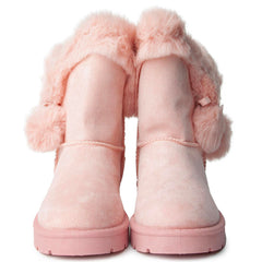 Frozen-73 Pink Fur Boots