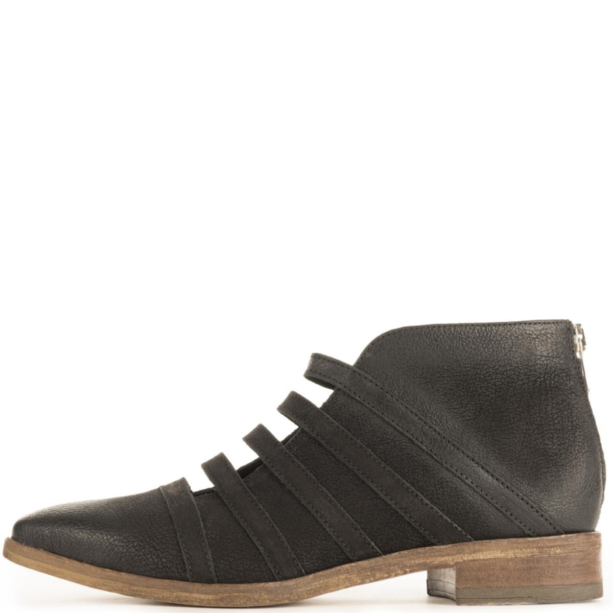 Free People Swept Away Black Ankle Booties Black