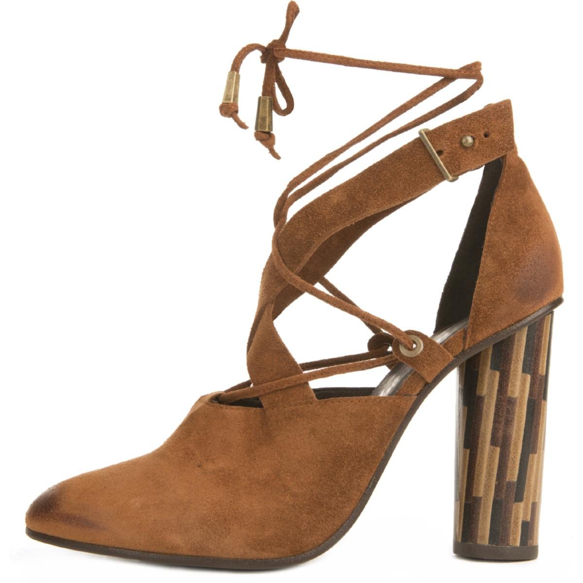 Free People Nouvella Wrap Brown Heels Brown