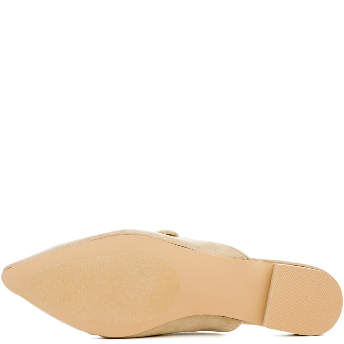 Cape Robbin Cell-18 Beige Mules Nude