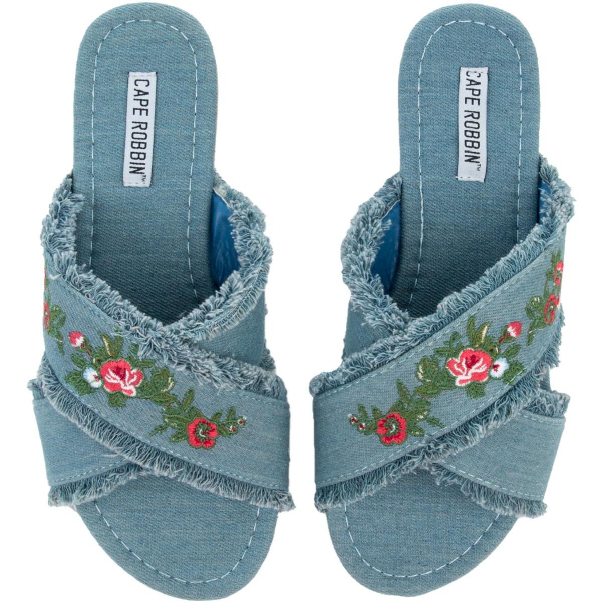 Cape Robbin Coma-7 Sandal Denim