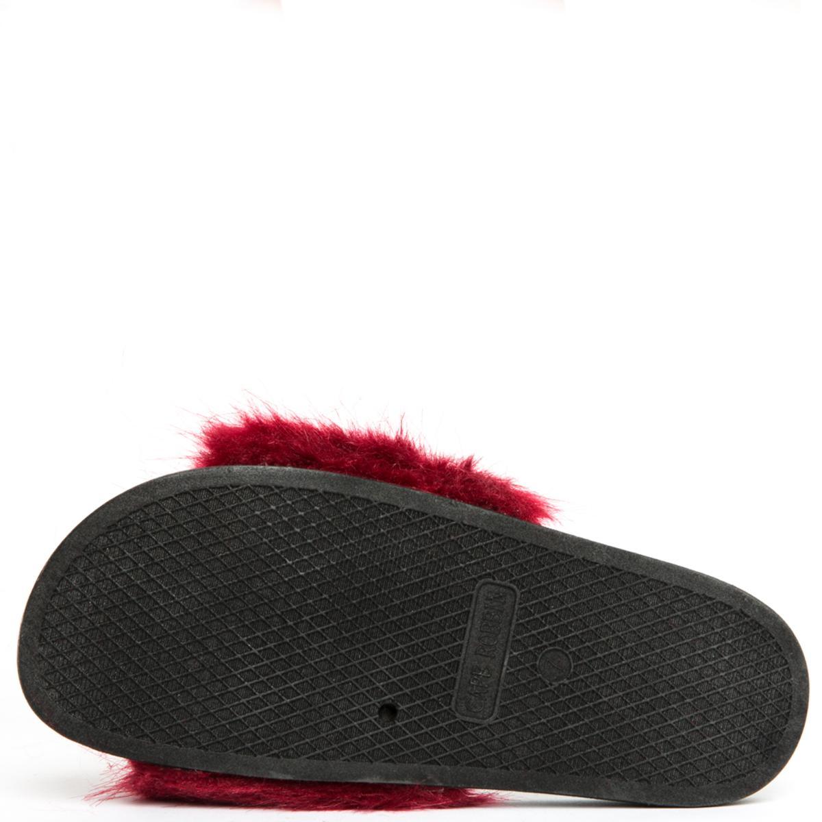 Cape Robbin Moira-5 Wine Fur Slide Wine