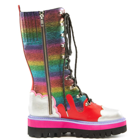 Rainbow Combat Boots