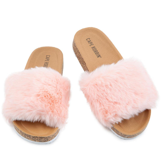 Teaneck Fur Sandals