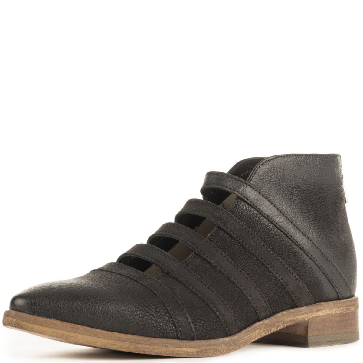 Free People Swept Away Black Ankle Booties Black