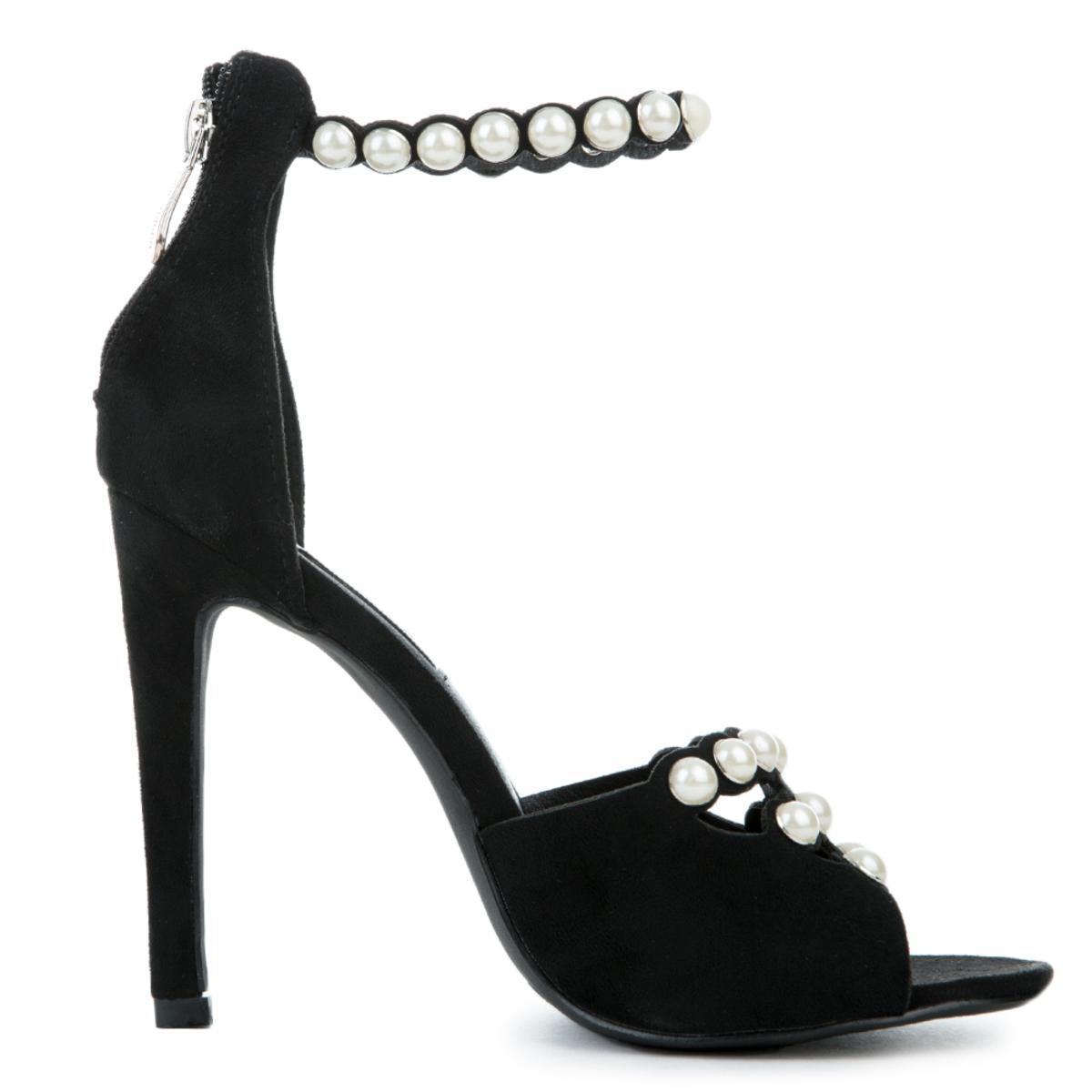 Meg047 Black High Heel BLACK