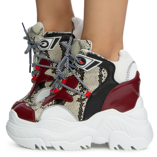 Tangerine Platform Sneakers