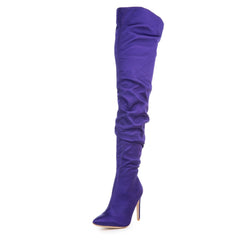 Cape Robbin Kitana-6 Purple High Heel Boot Purple