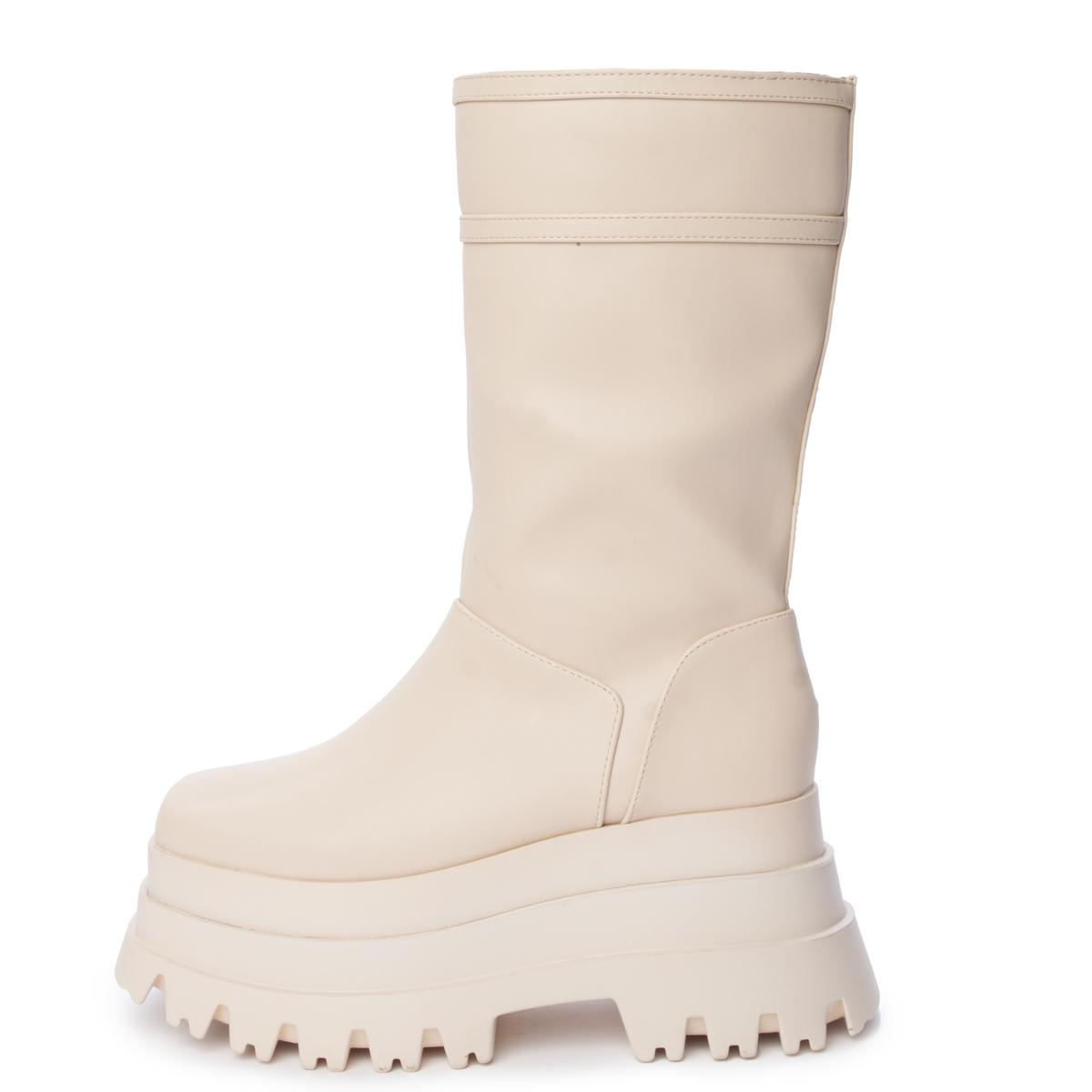 Sky High Nude Platform Boot