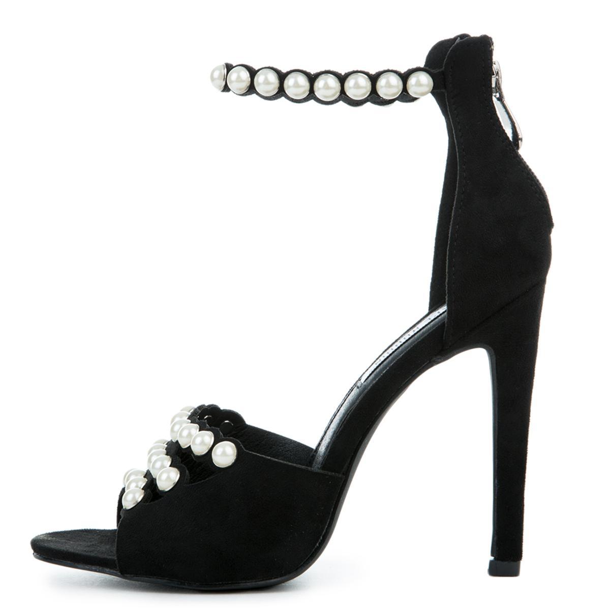 Meg047 Black High Heel BLACK