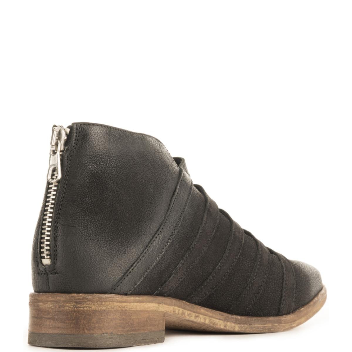 Free People Swept Away Black Ankle Booties Black