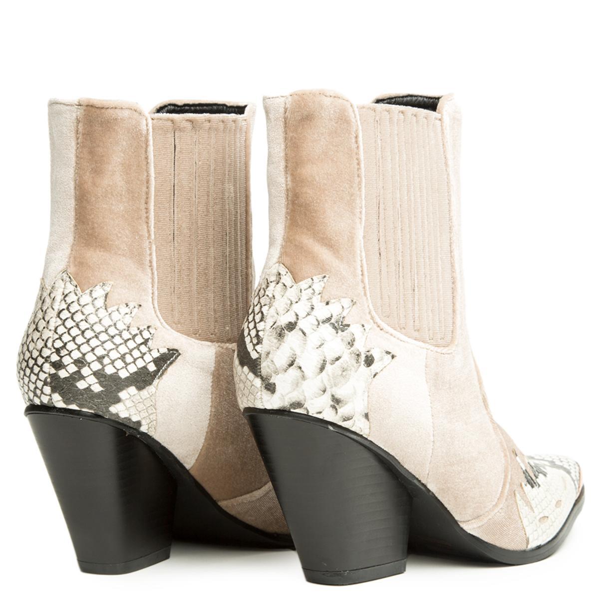 Cape Robbin Kelsey-5 Snake Bootie Snake Brown