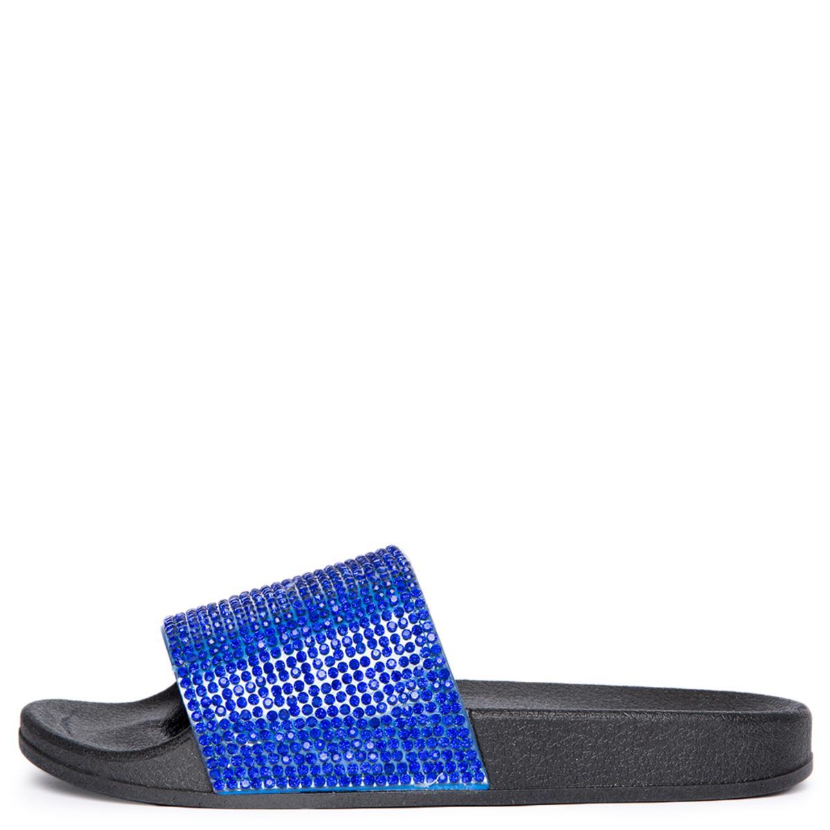 Cape Robbin Moira-67 Royal Blue Slides Royal Blue
