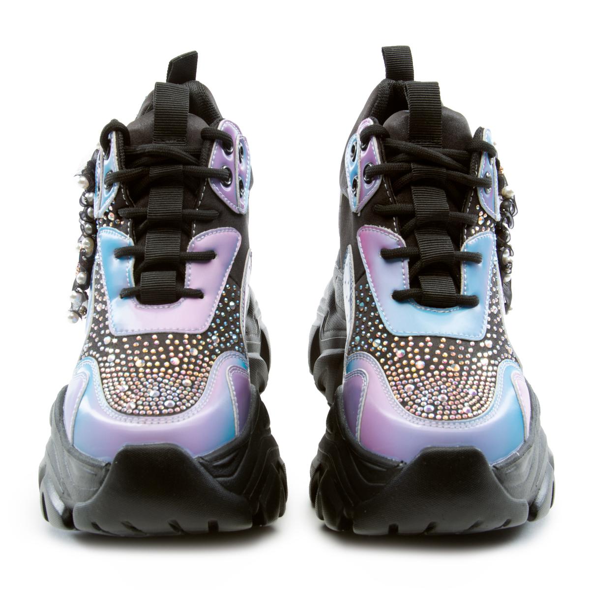 Watermelon-02 Rhinestone Platform Sneakers