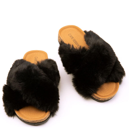 Chillon Flat Fur Sandals