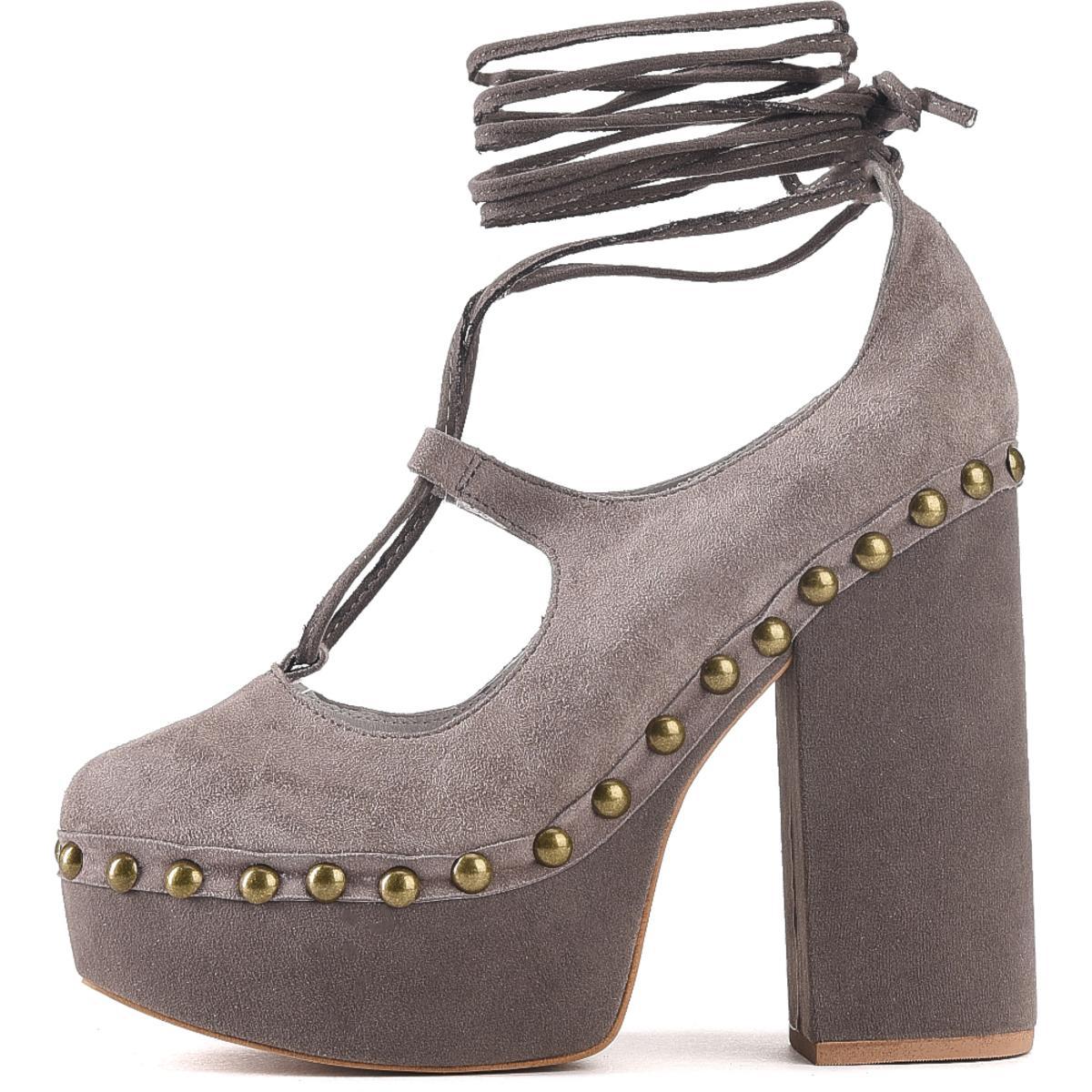 Jeffrey Campbell Bettina Taupe Heels TAUPE SUEDE