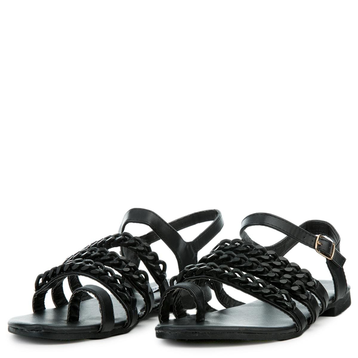 Cape Robbin Cash-4 Black Sandals Black