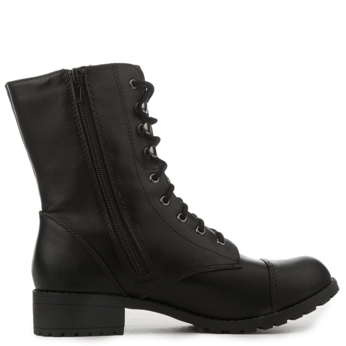 Footer-S Lace-Up Combat Boot BLACK