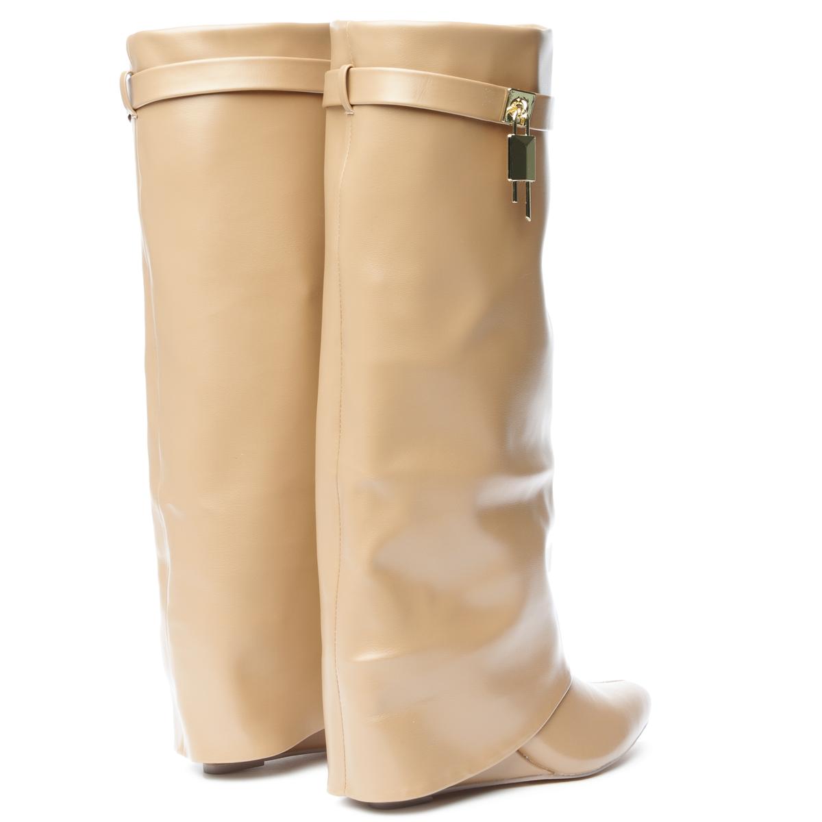 Mutto-1 Drape Knee High Boot