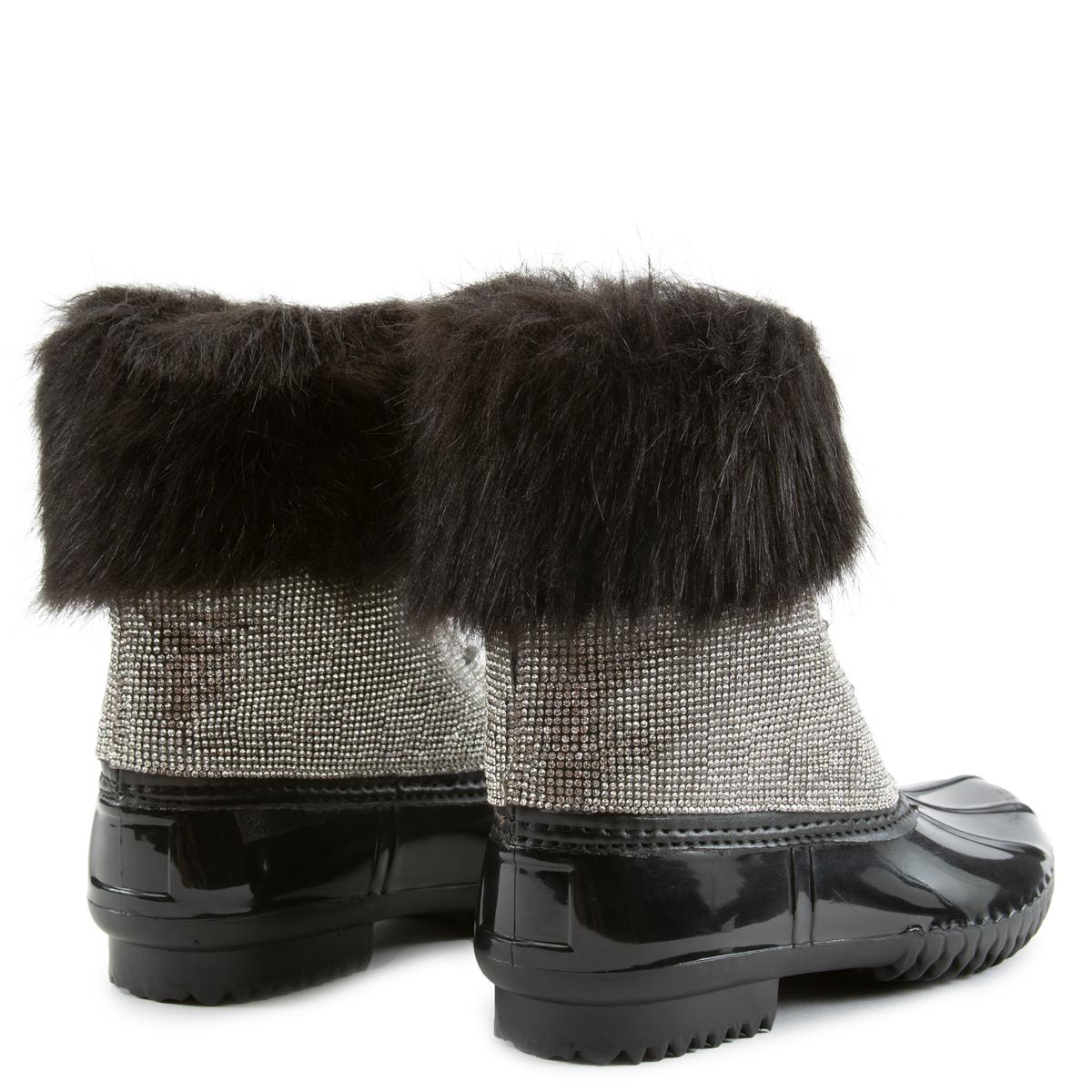 Diamonte Fur Duck Boots