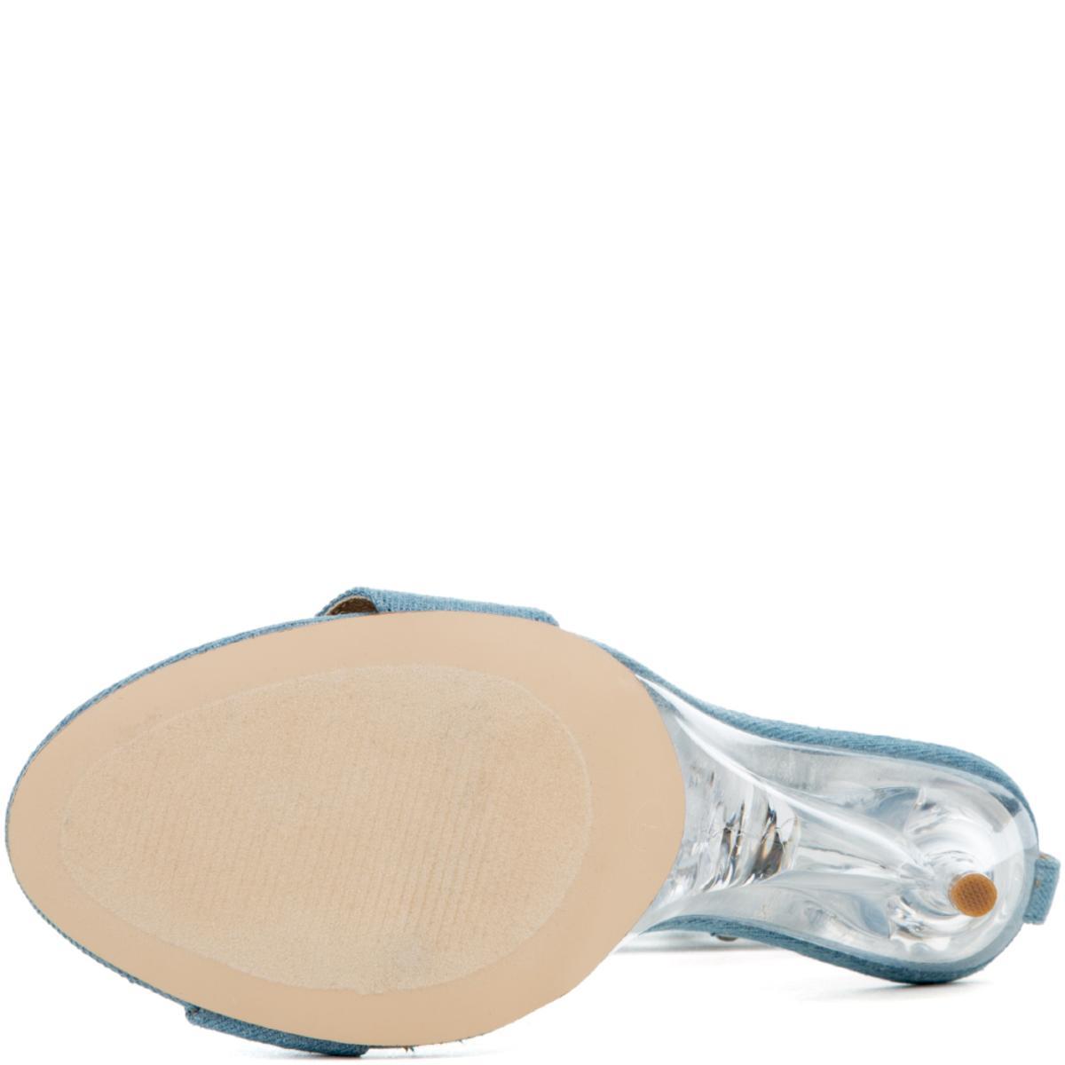 Cape Robbin London-6 High Heel Denim Blue