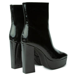 Luster-1 Black Ankle Boots