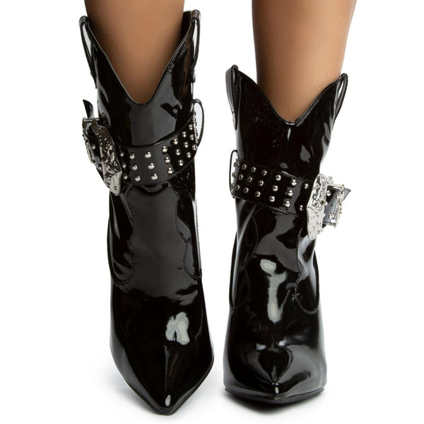 Reid Pointy Toe with Buckle Boots