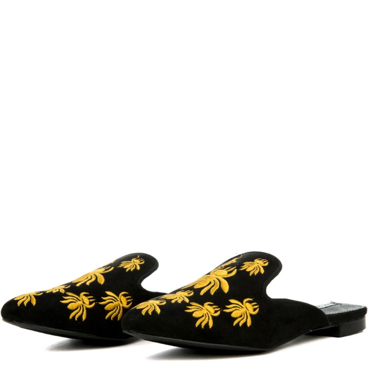 Cape Robbin Cell-18 Black Mules Black