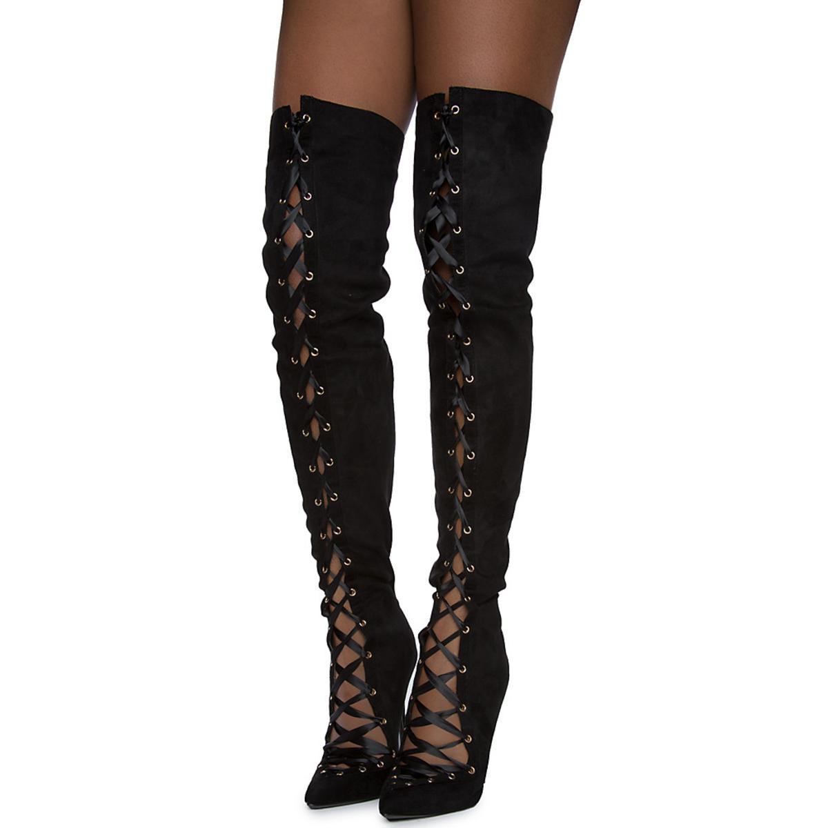 Jolly-6-S Over The Knee Boot BLACK