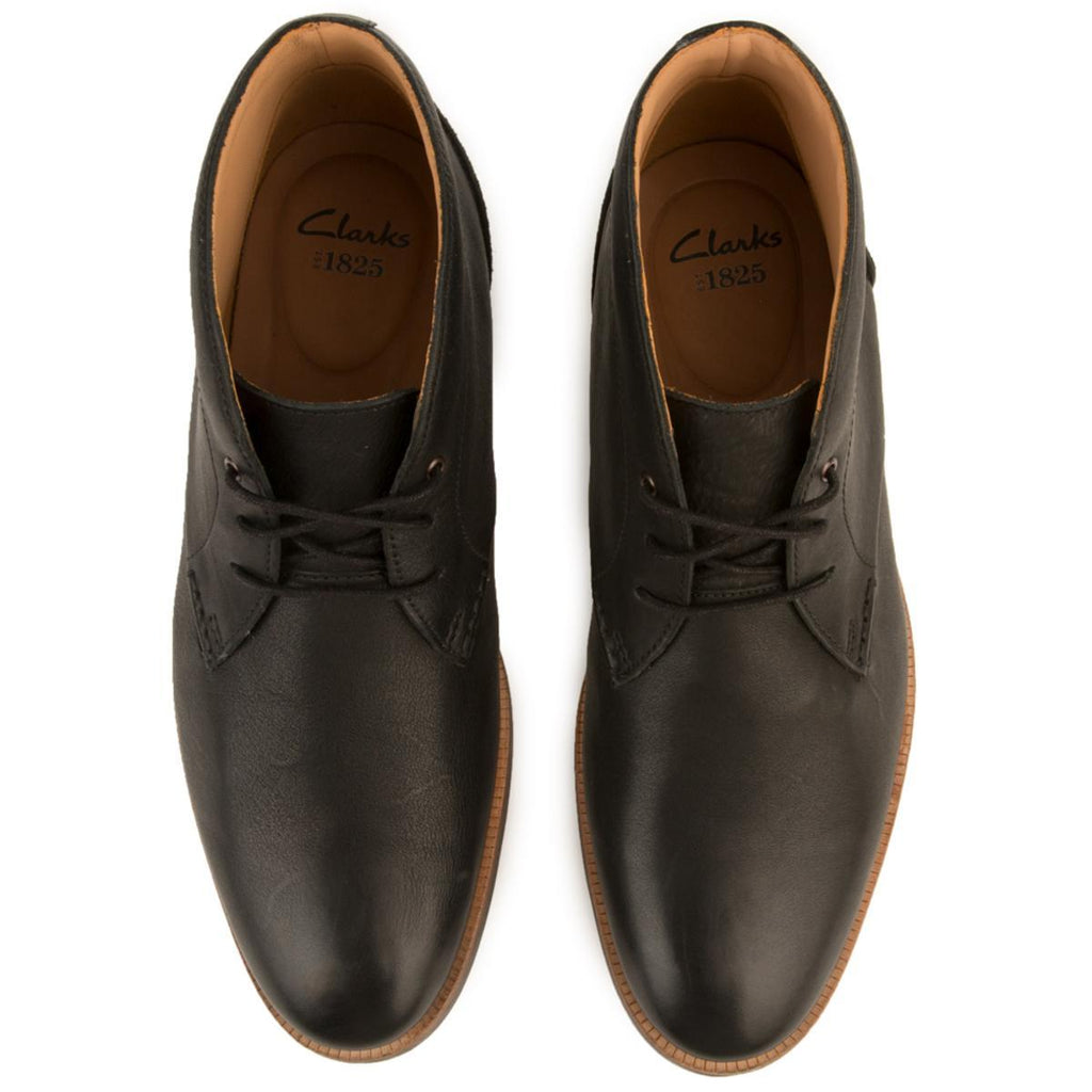 Mid Black Leather Chukka Boots BLACK – TiltedSole.com