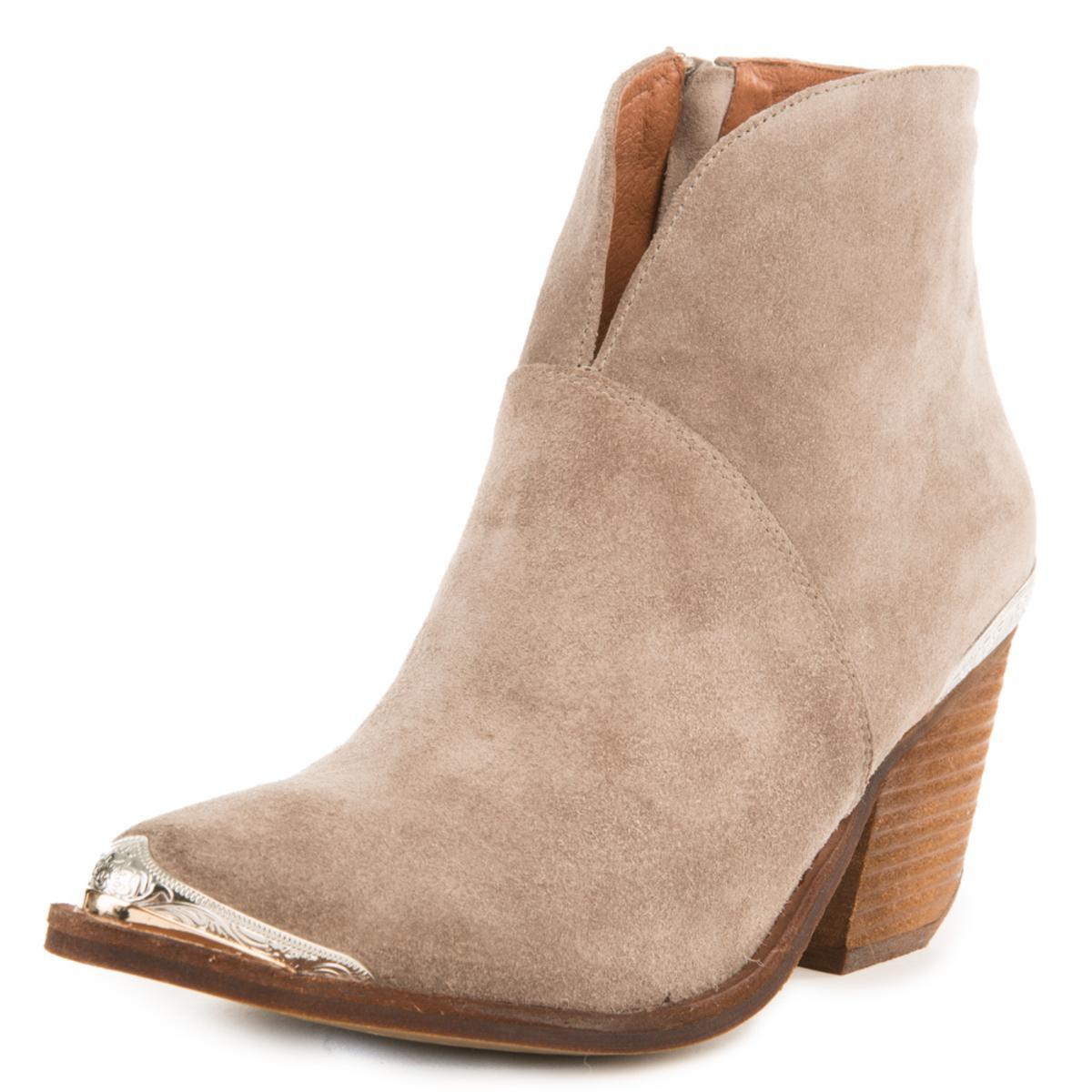Jeffrey Campbell Cahuenga Taupe Western Booties Taupe