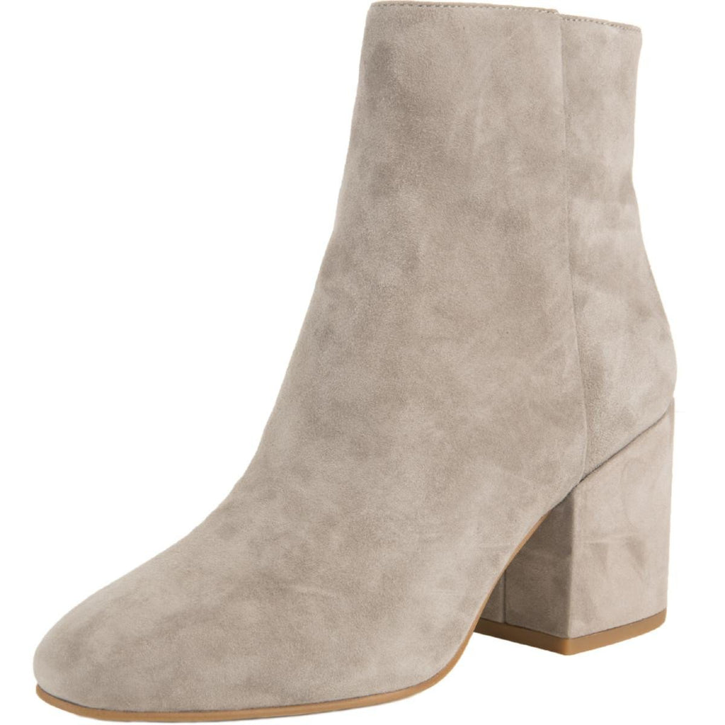 Womens Hadley Taupe Suede Heeled Boots | TOMS