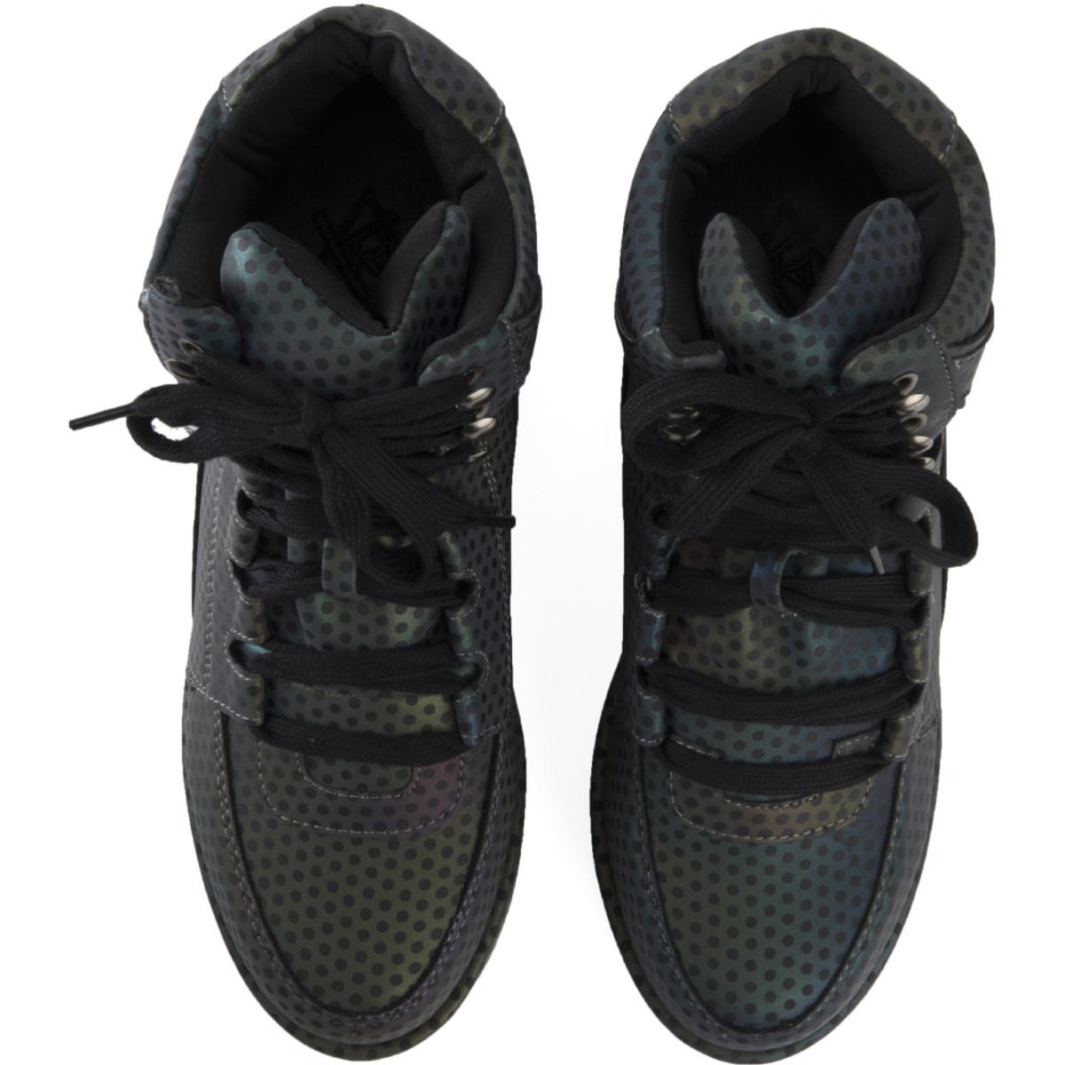 Y.R.U. for Women: Qozmo Low Key Reflective Platform Sneaker