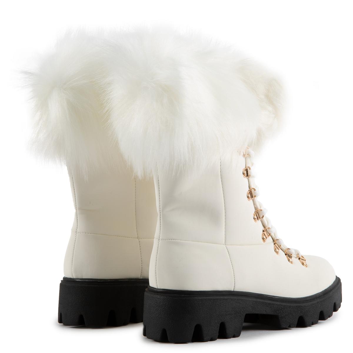 Force-11 Lace-Up Fur Boots