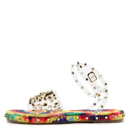 Movi-01 Studded Flat Sandals