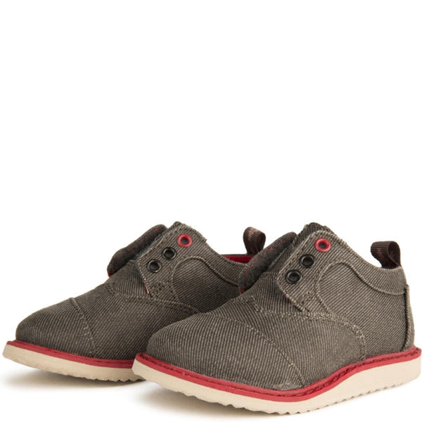 Tiny Toms Brogue Ash Twill Sneakers
